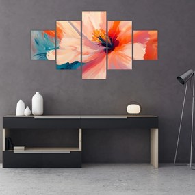 Obraz - Malowany kwiat (125x70 cm)