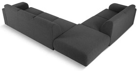 Ciemnoszary narożnik z materiału bouclé (lewostronny) Molino – Micadoni Home