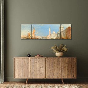 Obraz - Joseph Mallord William Turner, Venice the Dogana and San Giorgio Maggiore, reprodukcje (170x50 cm)