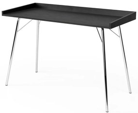 Czarne biurko Woodman Rayburn, 115x52 cm