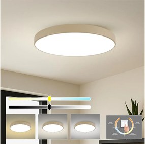 Brilagi-LED Oprawa sufitowa POOL LED/128W/230V 3000/4500/6000K śr. 100 cm beżowa