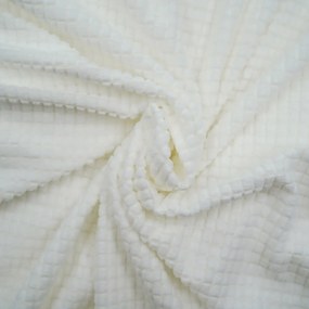 Kremowy elastyczny pokrowiec na sofę 3-osobowy Sacha – douceur d'intérieur