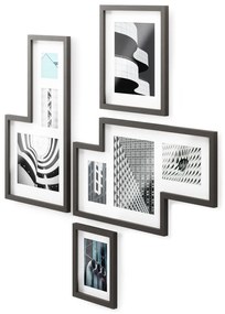 Czarne plastikowe ramki ścienne zestaw 4 szt. 69x38 cm Mingle – Umbra