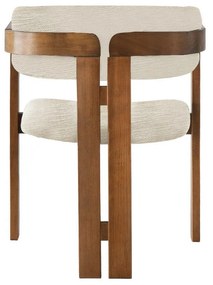 Krzesło do jadalni CO Light Grey and Walnut
