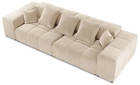 Beżowa aksamitna sofa 320 cm Rome Velvet – Cosmopolitan Design