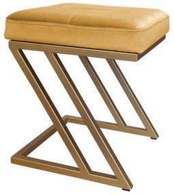 Pufa ZETA LOFT taboret podnóżek podstawa złota MG15