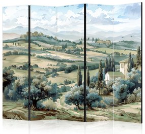 Parawan akustyczny Pejzaże 225x172 cm 5-częściowy beżowy ARTGEIST B