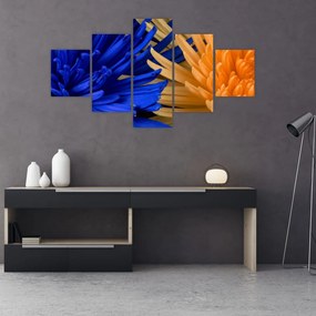 Szczegółowy obraz kwiatów (125x70 cm)