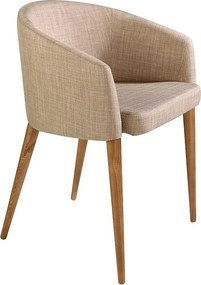 Krzesło z beżowej tkaniny 4007 ANGEL CERDA