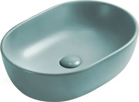 Mexen Viki umywalka nablatowa 48 x 35 cm, zielona jasna mat - 21054848