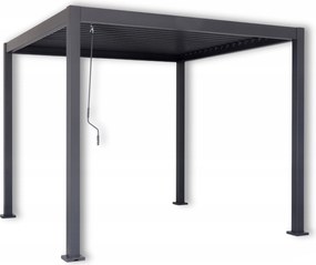 Pergola ogrodowa lamelowa 3x3 m antracyt XT-3653S regulowany dach