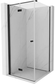Mexen Mist-F kabina prysznicowa składana lewa 85 x 85 cm, transparent, czarna - 8A6T-085-085-70-00-L