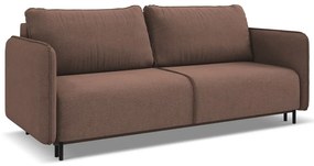 Różowa rozkładana/ze schowkiem sofa 226 cm Luana – Makamii