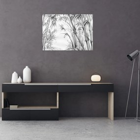 Obraz na szkle - Las bambusowy (70x50 cm)