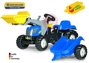 Rolly toys rollykid traktor new holland z łyżką i przyczepą