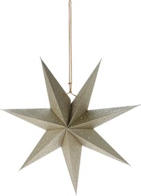 Zawieszana gwiazda świąteczna z siedmiomaramionami, 45 cm, champagne