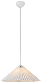 Biała lampa wisząca ø 50 cm Plisado – Markslöjd