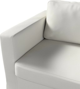 Pokrowiec na sofę Karlstad 3-osobową nierozkładaną, długi kolor szary tkanina strukturalna
