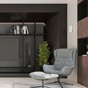 Biały minimalistyczny kinkiet - S173-Pertis