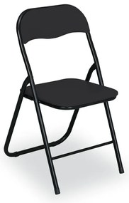 Składane krzesła konferencyjne BRIEFING, 6 szt., czarne