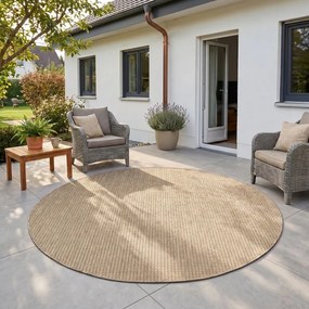 Dywan uniwersalny MIRA Beżowy koło 120 cm x 120 cm