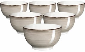 Mäser Zestaw 6 misek Bel Tempo 14 cm, taupe