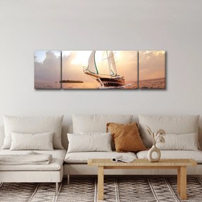 Obraz jachtu (170x50 cm)