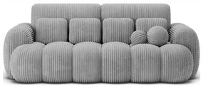 Szara sztruksowa rozkładana sofa 256 cm Cotonn – ELTAP
