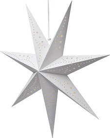 Świąteczna papierowa gwiazda siedmioramienna STARION 60 cm, biała