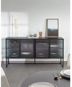 Czarna komoda Kave Home Trixie