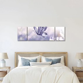 Obraz - Motyl i lawenda (170x50 cm)