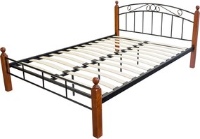 Stelaż łóżka 180x200 cm Czarnobrązowy 916