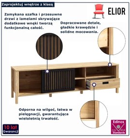 Szafka z lamelami dąb mauvella E5-M24