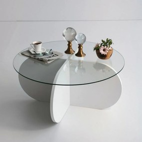 Stolik konferencyjny Bubble White