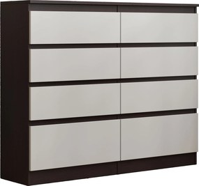 Komoda ADRIANO 120 cm do Salonu Sypialni 8 Szuflad Wenge
