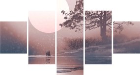 Obraz - Zakochana para (125x70 cm)