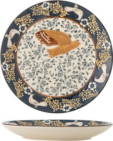 Niebieski kamionkowy talerz deserowy ø 16 cm Hezha – Bloomingville