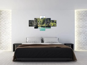 Obraz górskiej rzeki (125x70 cm)