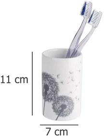 Pojemnik na szczoteczki do zębów ASTERA, ceramiczny, WENKO