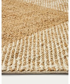 Beżowo-kremowy dywan z juty 160x230 cm Maelan – Kave Home