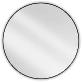 Mexen Loft lustro łazienkowe okragłe 95 cm, rama czarna - 9850-095-095-000-70