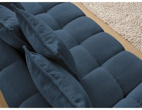 Ciemnoniebieska sofa z tkaniny szenilowej 278 cm Everest – Bobochic Paris