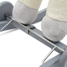 Baby Mix Huśtawka z melodiami i kółkami Unicorn biały, 64 x 35 x 60 cm