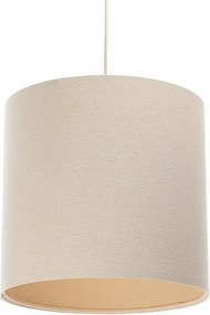 Lampa wisząca BOHO LEN TUBA 60 kremowa