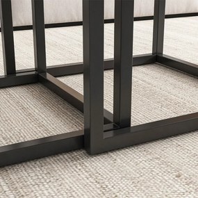 Zestaw stolików kawowych 2 w 1 – składane stoliki kwadratowe do salonu