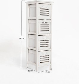 Komoda wska Kirota 4 szuflady