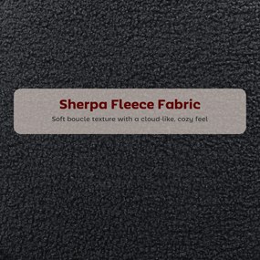 HOMCOM Zestaw 2 barstoli z tapicerowanym siedziskiem i podnóżkiem, pokryciem z polaru, ramą metalową, czarny