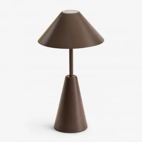 Bezprzewodowa Lampa Stołowa Led Na Zewnątrz Z Żelaza Alexis Chocolate - Sklum