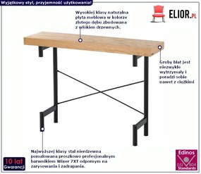 Konsola w kolorze dębu - Herla