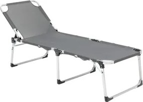 De-Luxe XL - aluminiowy leżak ogrodowy